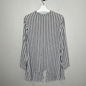 Primark Black and White Striped Tunic Blouse